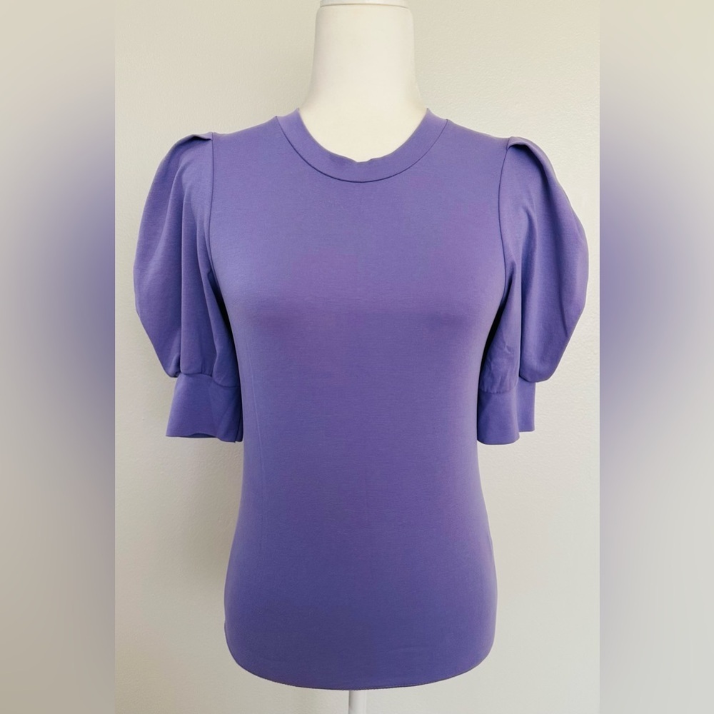 Storets Lavender Puff Sleeve Blouse - Picture 2 of 9